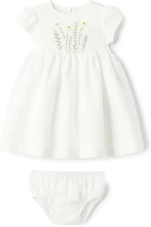 Il gufo Robe en lin à broderies