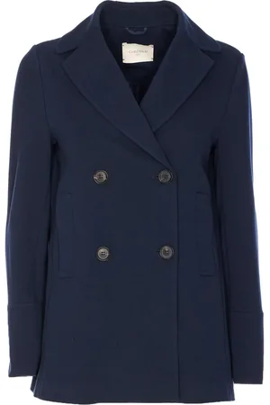 Circolo Manteau en coton stretch à boutonnière croisée