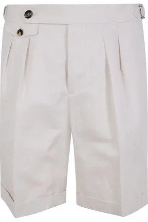 Brunello Cucinelli Bermuda en coton à plis marqués