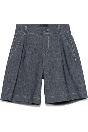 FAY Short en tissu flammé