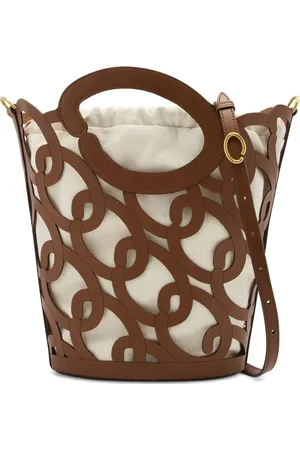 Oscar de la Renta Sac seau en cuir