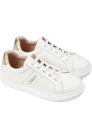 Chloé Baskets en cuir à logo embossé