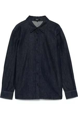 THEORY Chemise en jean à design drapé