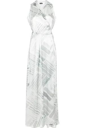 Kiton Robe longue à imprimé abstrait