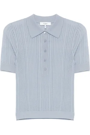 Chloé Polo à design nervuré
