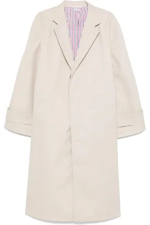 Thom Browne Manteau en coton à manches raglan