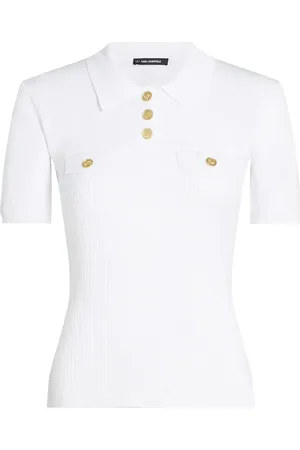 Karl Lagerfeld Polo à boutons à logo