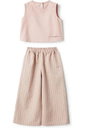 Il gufo Lot pantalon-haut à rayures