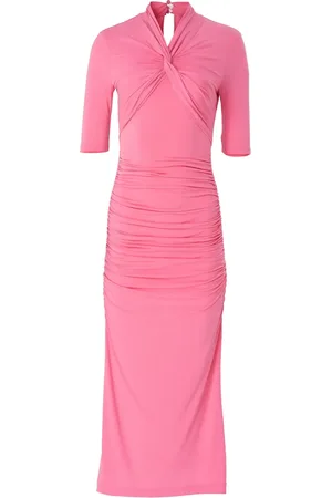 Carolina Herrera Robe mi-longue à design froncé