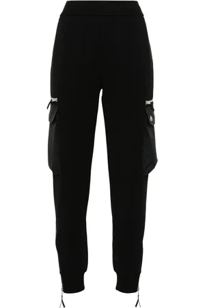 Moose Knuckles Pantalon de jogging Mixmedia à plaque logo