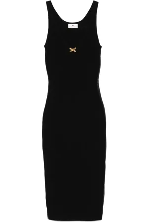 Elisabetta Franchi Robe mi-longue à détail de nœud