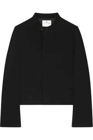 Courrèges Veste en crêpe à patch logo