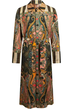Etro Manteau à motif cachemire