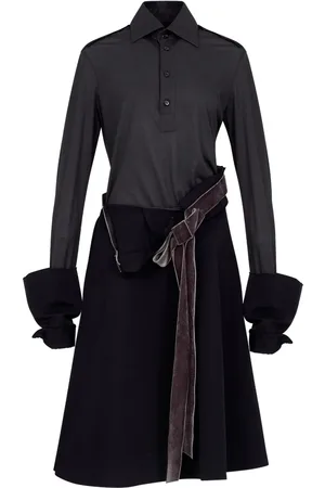 Maison Margiela Robe mi-longue à empiècements