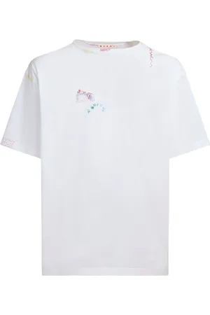 Marni T-shirt à logo brodé