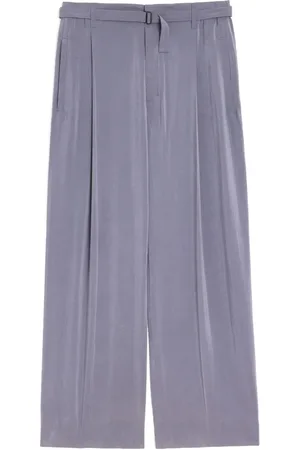 LEMAIRE Pantalon en soie à taille ceinturée