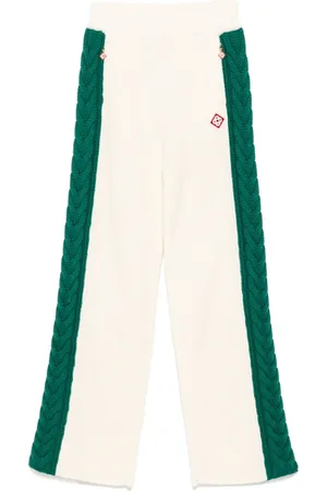 Casablanca Pantalon en maille torsadée