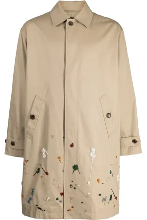 UNDERCOVER Manteau orné de perles à simple boutonnage