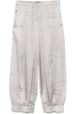 Giorgio Armani Pantalon imprimé en soie