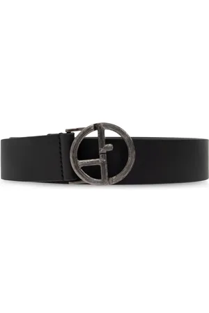 Giorgio Armani Ceinture en cuir à logo GA