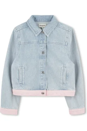 Sonia Rykiel Enfant Veste en jean à ornements en cristal