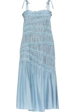 Tory Burch Robe mi-longue à fronces