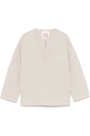 DOUUOD KIDS Blouse à logo brodé