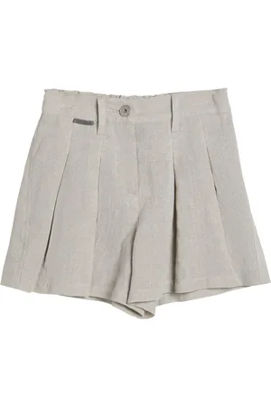 Brunello Cucinelli Short en toile à paillettes