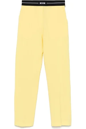 Msgm Pantalon à taille à logo