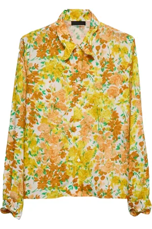 Prada Chemise en coton à fleurs
