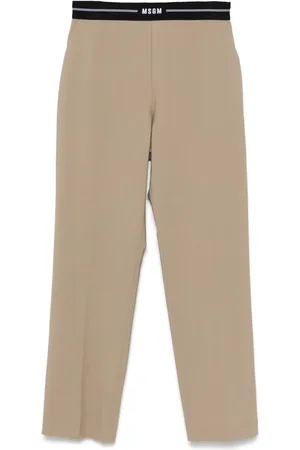 Msgm Pantalon à taille à logo