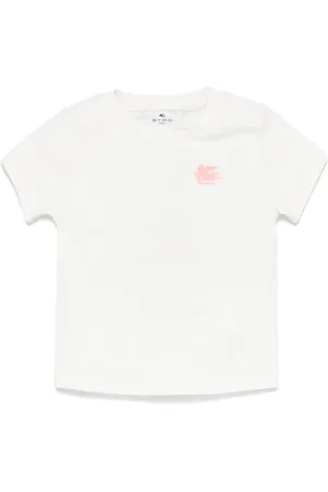 Etro T-shirt à logo Pegaso brodé en coton