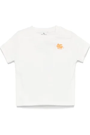 Etro T-shirt à logo Pegaso brodé en coton