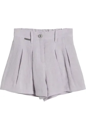 Brunello Cucinelli Short en toile à paillettes