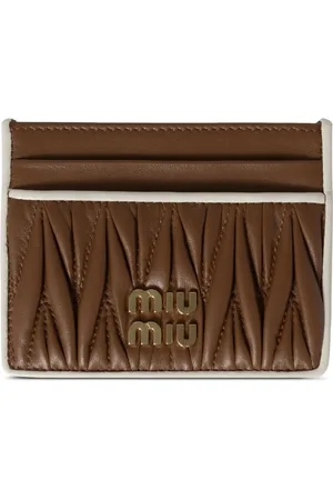 Miu Miu Porte-cartes à plaque logo