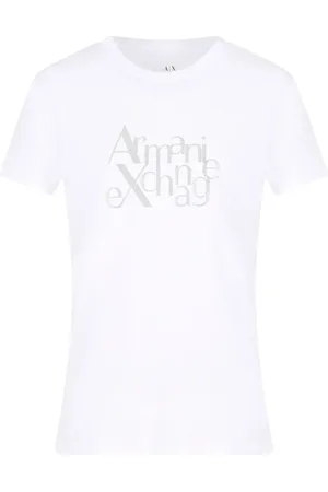 Armani Exchange T-shirt à logo strassé