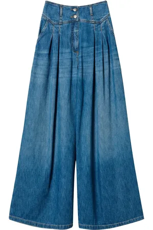 Twin-Set Jean ample à design plissé
