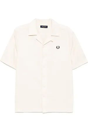 Fred Perry Chemise en piqué à col pointu