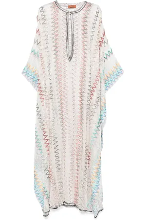 Missoni Caftan de plage en maille ajourée