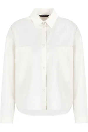 Armani Exchange Chemise crop à logo jacquard