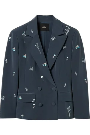 Twin-Set Blazer à fleurs brodées