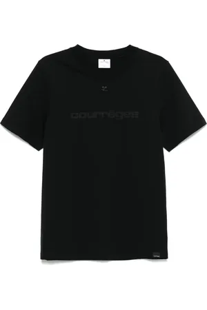 Courrèges T-shirt à logo imprimé
