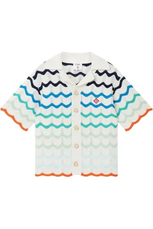 Casablanca Chemise en crochet à effet dégradé