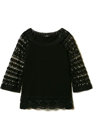 Twin-Set Blouse à détails en macramé