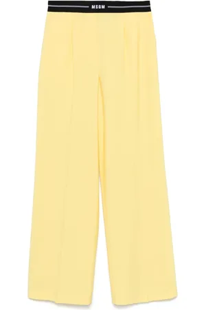 Msgm Pantalon à taille à logo