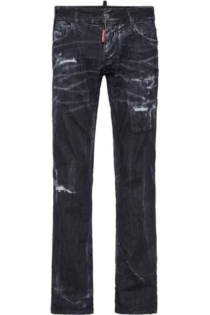 Dsquared2 Jean à effet usé droit
