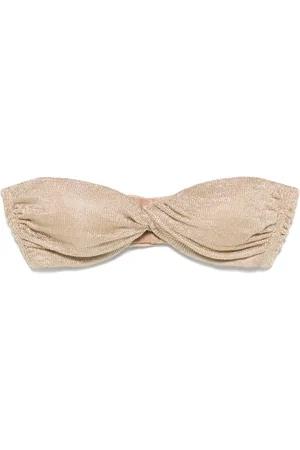 GIUSEPPE DI MORABITO Brassière à effet métallisé