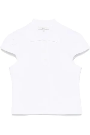 tibi Polo Pique Shrunken