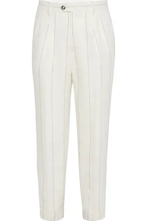 Brunello Cucinelli Pantalon à rayures