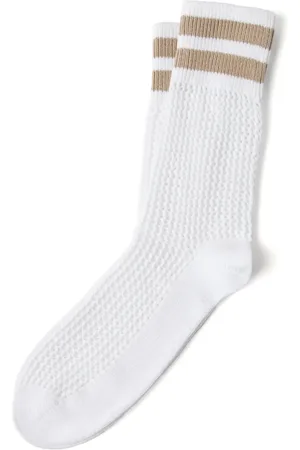 Brunello Cucinelli Chaussettes en maille ajourée